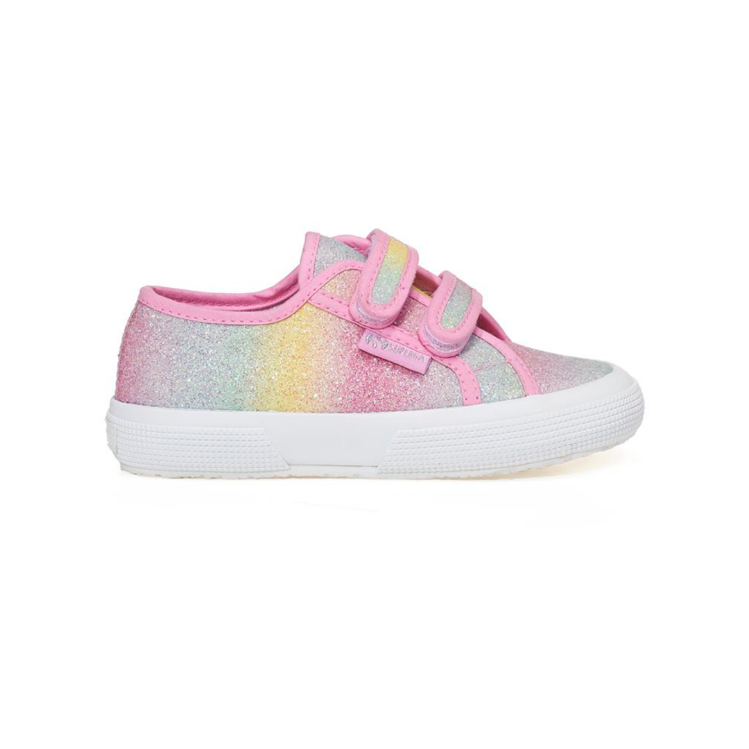 Zapatilla Kids 275 Iridescent Microglitter Pink Pastel Multi Superga Chile